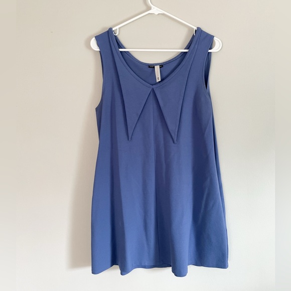 yellowcake Dresses & Skirts - Yellowcake Blue Shift Dress Size M/L Handmade in USA